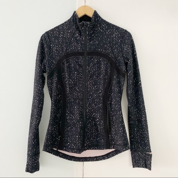 lululemon athletica Jackets & Blazers - LULULEMON Black Mink Berry Splatter Define Jacket